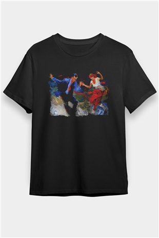 Swing Siyah Unisex Tişört T-Shirt - TişörtFabrikası