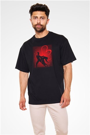 Tango Siyah Unisex Oversize Tişört T-Shirt