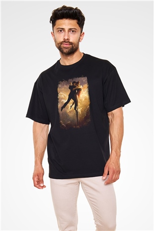Tango Siyah Unisex Oversize Tişört T-Shirt