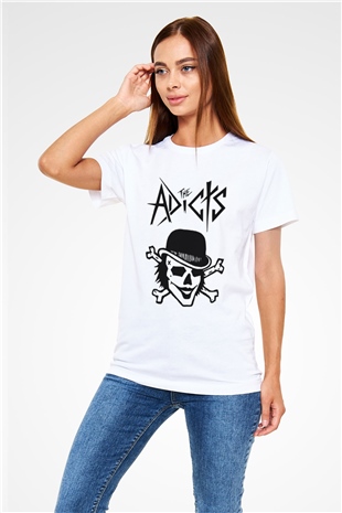 The Adicts Beyaz Unisex Tişört T-Shirt - TişörtFabrikası