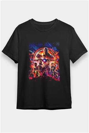 The Avengers Siyah Unisex Tişört T-Shirt