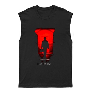 The Exorcist Siyah Kesik Kol Tişört Unisex Kolsuz T-Shirt