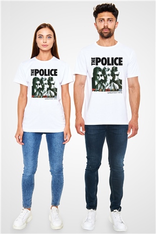 The Police Beyaz Unisex Tişört T-Shirt - TişörtFabrikası