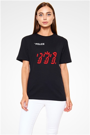 The Police Siyah Unisex Tişört T-Shirt - TişörtFabrikası