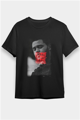 The Weeknd Siyah Unisex Tişört T-Shirt - TişörtFabrikası