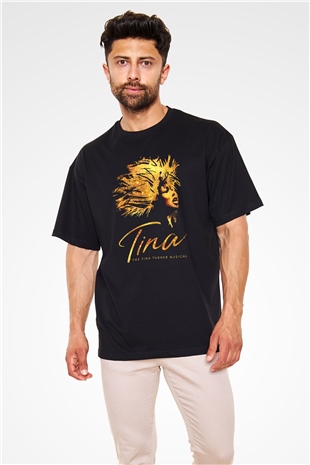 Tina Turner Siyah Unisex Oversize Tişört T-Shirt