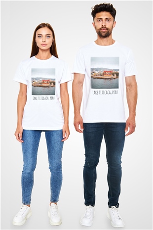 Lake Titicaca White Unisex  T-Shirt