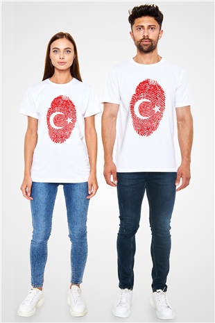 Türkiye Beyaz Unisex Tişört T-Shirt - TişörtFabrikası