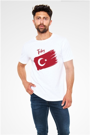 Turkey White Unisex T-Shirt