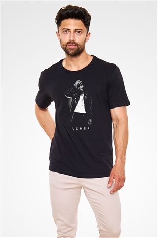Usher Black Unisex  T-Shirt - Tees - Shirts