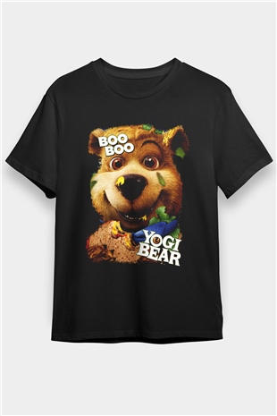 Yogi Bear Ayı Yogi Siyah Unisex Tişört