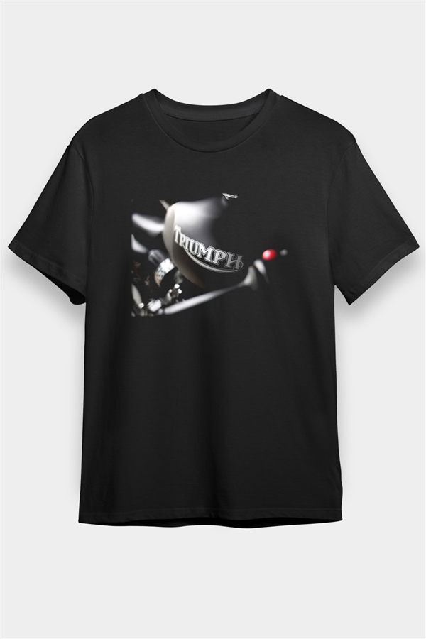 Triumph Siyah Unisex Tişört T-Shirt