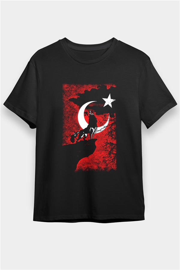 Turkey Black Unisex T-Shirt